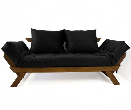 Sofá Japão Futon Acquablock Fendi Madeira Imbuia