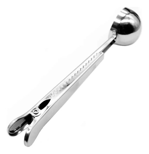 Cuchara Dosificadora 2 En 1 De Acero Inoxidable Con Clip De