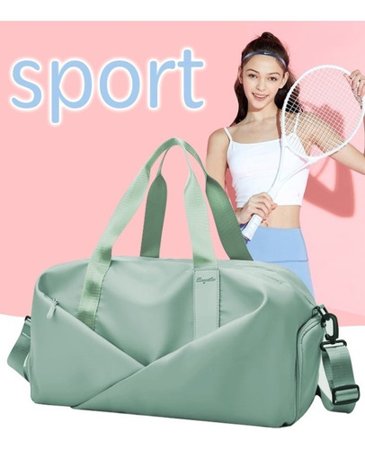 Maleta Deportiva Viaje Mochila Bolsa Casual Gym Cruzada Xsh Color Negro Impermeable
