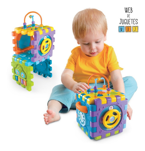 Juguete De Encastre Cubo Armable Didáctico Con Piano