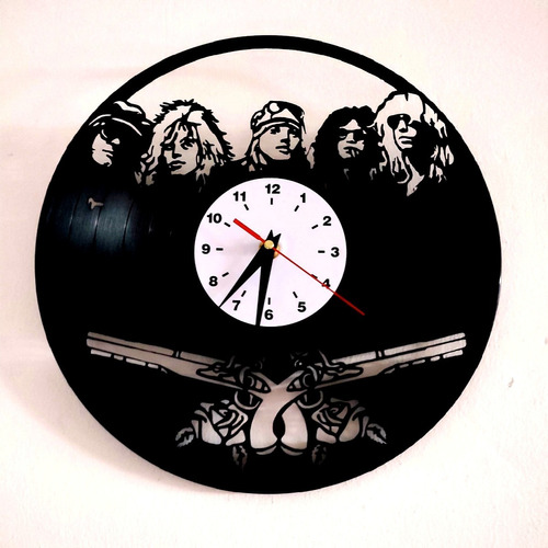 Reloj Guns And Roses En Disco De Vinilo 