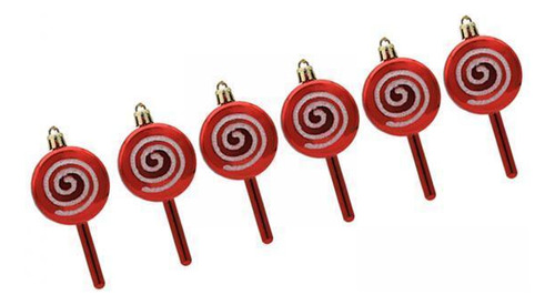 2 Paquete De 2-6 Adornos Navideños De 6 Uds., 10cmx5cm