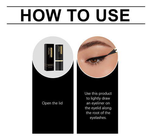 Gel Delineador De Ojos C Matte-drying, 3 G, Para Maquillaje