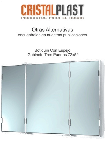 Espejo Botiquín Peinador Puertas Baño 61x52x10