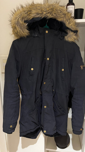 Hermosa Parka De Hombre Con Peluche No Bensimon Bowen Zara (Usado)