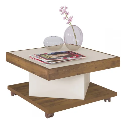 Mesa De Centro Saara Pinho/off White - Artely