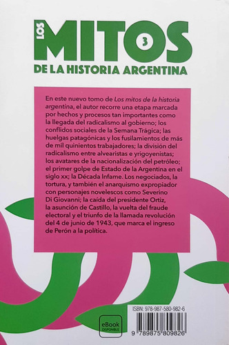 Los Mitos De La Historia Argentina 3 Pigna Booket Nuevo ^