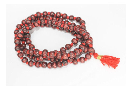 Perlas Is4a De Madera Roja Natural De Palisandro Japa Mala 1
