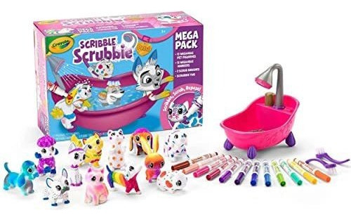 Crayola Scribble Scrubbie Pets Mega Pack, Juguetes Para Masc