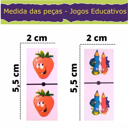 Kit 06 Jogos Educativos Infantil Pedagógico Memória Alfabeto