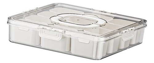 Bandeja Para Servir Dividida Con Tapa Y Asa Compatible Con