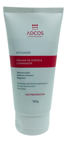 Clean Solution Peeling De Hortelã Iluminador 150g Adcos Tipo de pele Todo tipo de pele