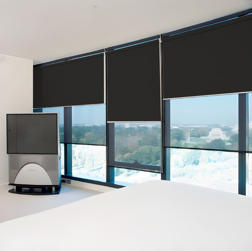 Cortina Rolo Blackout 1,95 L X 2,20 A 100% Blecaute 0% Luz