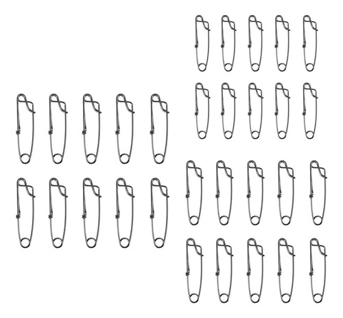 60pcs Clips De Línea Larga De Material Acero Inoxidable