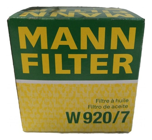 Filtro Aceite Mann W920/7 Pack X 6