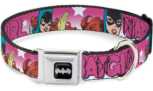 Buckle Down Batgirl Perro Con Hebilla Cinturón Letras Burbuj