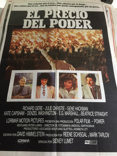 Poster El Precio Del Poder  Richard Gere Original