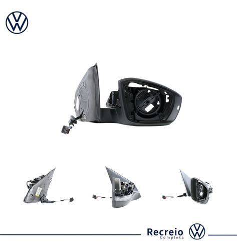Retrovisor Com Pisca Lado Direito T-cross 2020 A 2023 Orig.