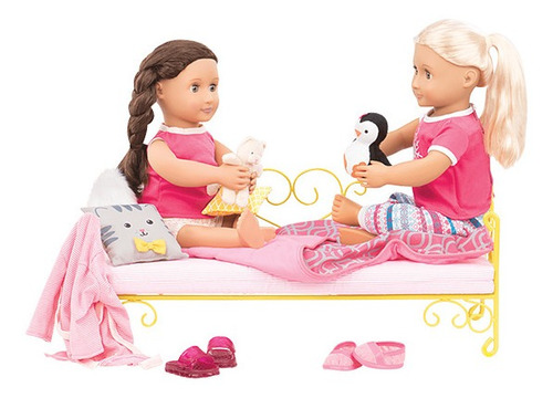 Playset Cama Dulces Sueños Amarilla De Muñecas Ourgeneration