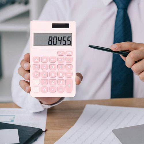 Calculadora Solar Ecológico Pequeña Portátil 8 Digitos Lcd