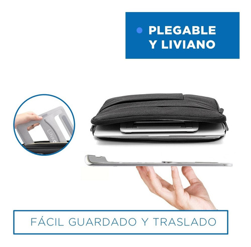 Imagen 6 de 10 de Soporte Base Aluminio Mac Macbook Notebook 10-16 Pulgadas