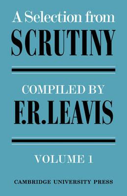 Libro A Selection From Scrutiny: Volume 2 - F. R. Leavis