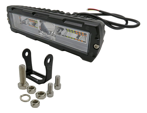 Par De Faros 18 Leds Rectangular Bicolor Con Lupa 12/24 Gel