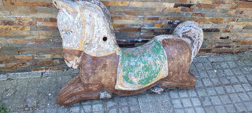 Caballo De Parque Carrussell De Niño En Fibra