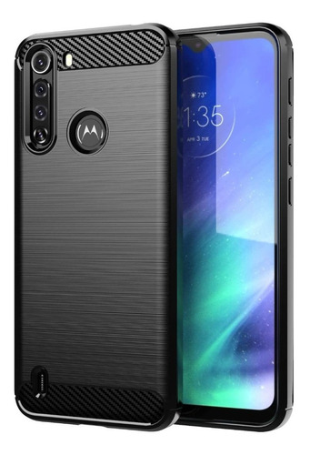 Funda Fibra De Carbono Compatible Con Motorola One Fusion