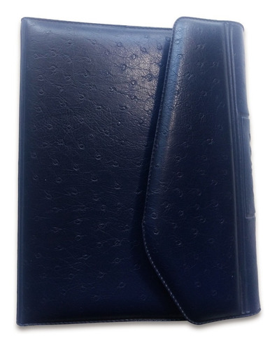 Imagen 1 de 2 de Agenda Diaria Nº6 De Goma Pvc Con Solapa
