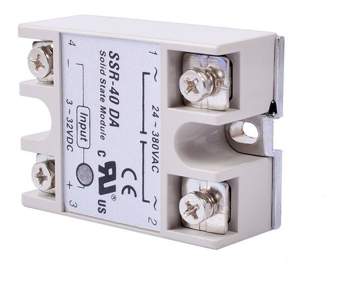 Ssr-40 Da Relevador De Estado Solido 40a Ssr Modulo Control