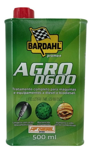 Agroprotetivo Bardahl D600 Bactericida, Fungicida P/ Diesel 