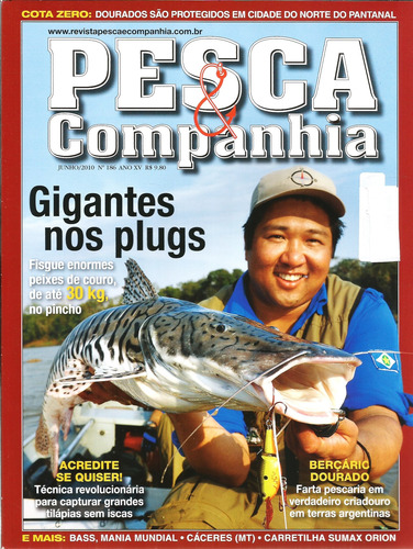 Revista Pesca & Companhia 186 Editora Atol Junho 2010 (Usado)