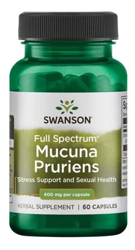Imagen 1 de 1 de Mucuna Pruriens Parkinson Made Usa 60caps 400mg
