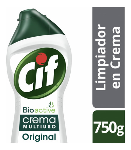 Imagen 1 de 2 de Cif Crema Bioactive Limpiador Original 750gr