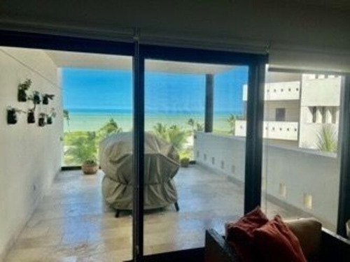 Departamento Amueblado En La Playa En Renta En Almares, Kinuh Telchac Puerto.