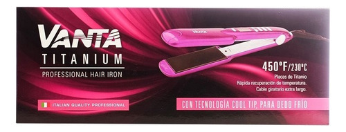 Vanta Titanium Planchita Para Pelo Alisado Profesional 450°f