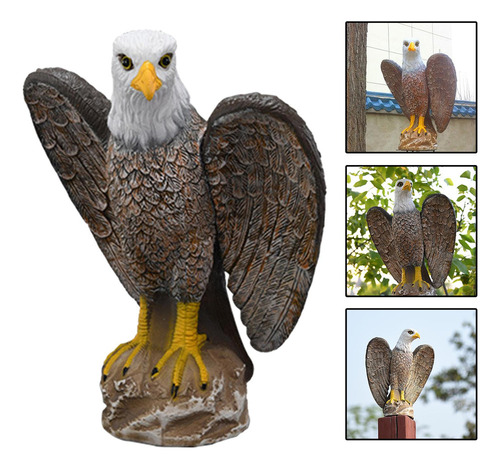 Grande Águia Falcão Scarer Estátua Protetor Deterrent