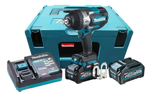 Llave de impacto 40,0 V, 2 baterías, 4,0 Ah, TW001GM201 Makita, 110 V