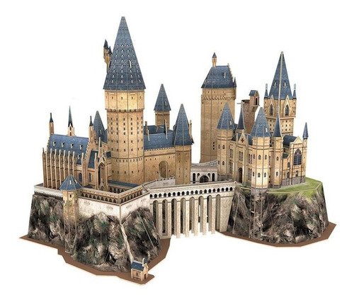 Quebra-cabeça 3D CubicFun Harry Potter Hogwarts, castelo DS1013h, de 197 peças