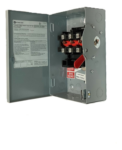 Interruptor De Seguridad Sin Fusibles 3p 220v Tgn3321 Ge