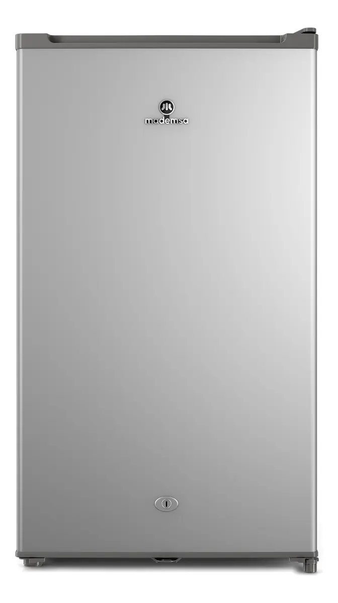 Frigobar 90l Frío Directo Con Llave Y Luz Led Mmb90s Silver