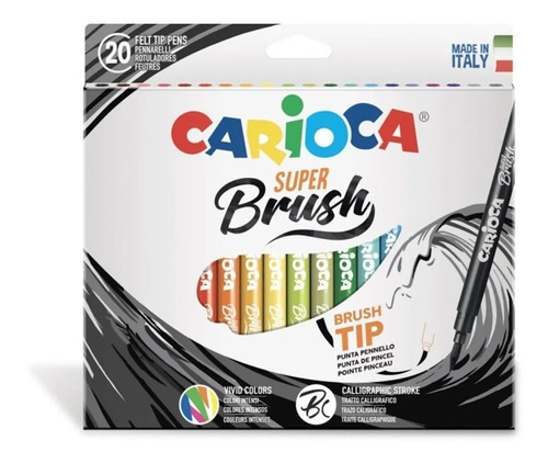 Plumones Brush 20 Colores Carioca