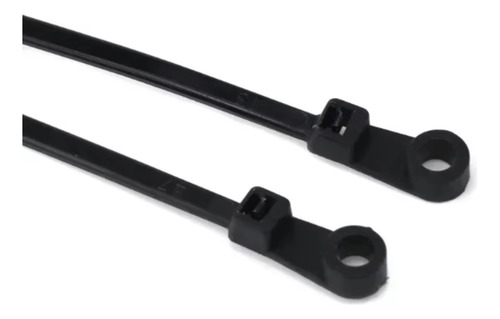 Kit 100 Abraçadeiras Nylon Buraco P/ Parafuso 4mmx15cm