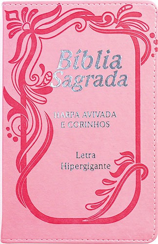 Bíblia Sagrada Hipergigante Capa Pu Luxo Com Índice E Harpa