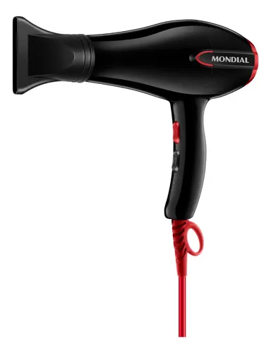Secador De Cabelos Turbo, Mondial Preto/vermelho 1900w Sc-41