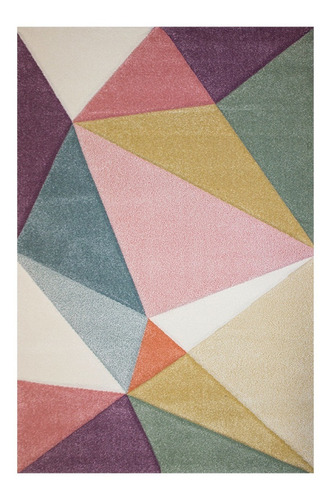 Tapete Decorativo Dib Colours 160x230 Cm Color Square Diseño de la tela Geometric