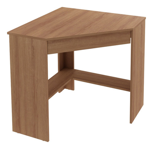 Mesa Escritorio Pc Esquinera Con Cajon - 076x075x076 - 4169 Color Amendoa