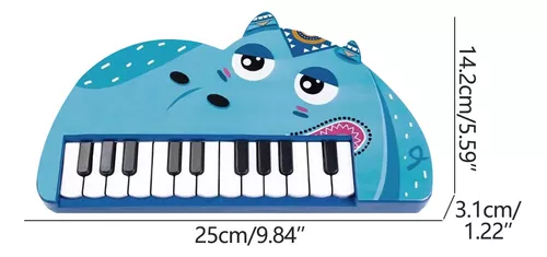 Piano Infantil Toque Inteligente Madeira Colorido Baby Einst