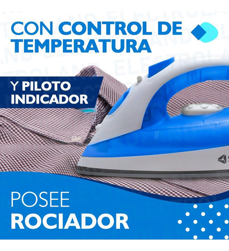 Plancha Vapor Oryx Antiadherente 1600w Rociador Base Cerami